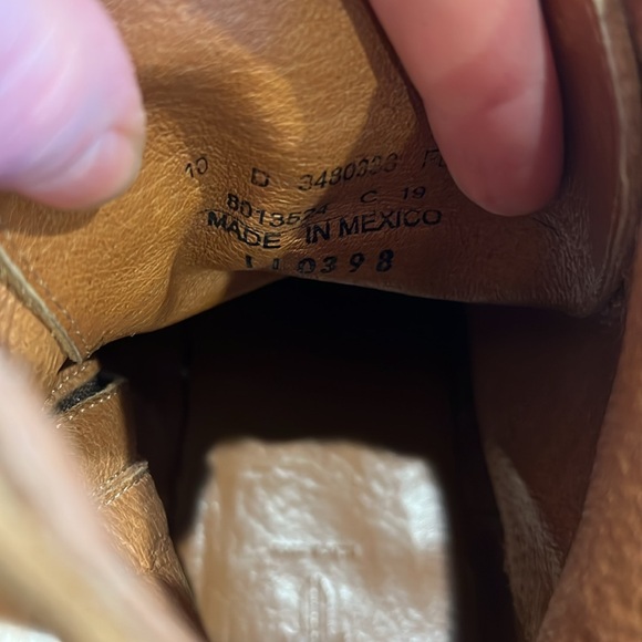 Frye Tan Suede Lace Up Bowery Boots - Picture 5 of 7